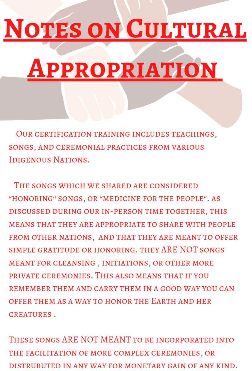 Notes on Cultural Appropriation