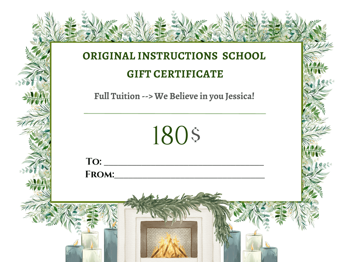 Gift Cards - Original Instructions School