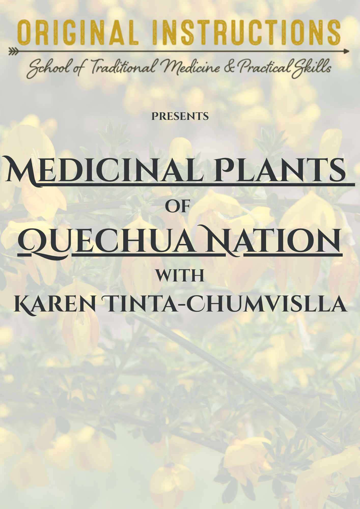 Medicinal Plants of (post-colonial) Quechua Nations with Karen Tinta Chumvislla