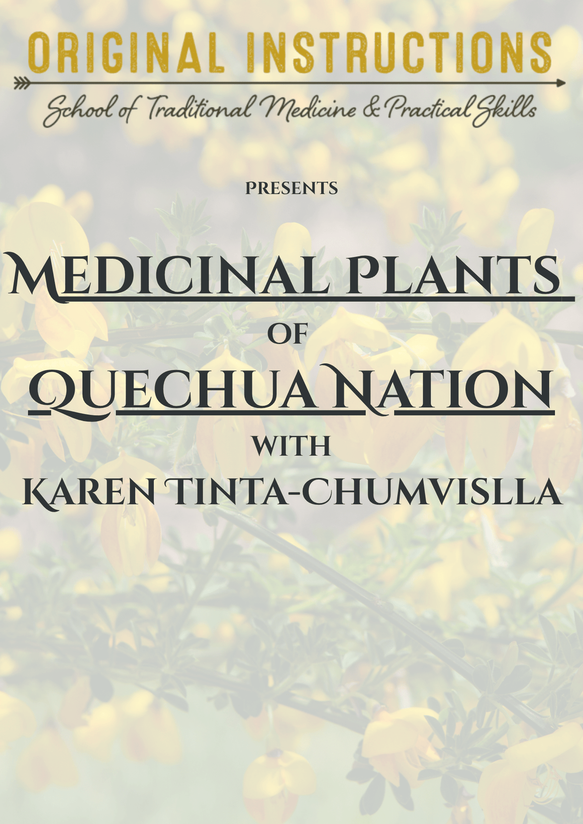 Medicinal Plants of (post-colonial) Quechua Nations with Karen Tinta Chumvislla