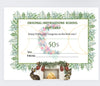 Original Instructions School Tuition Gift Card